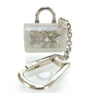 Louis Vuitton White and Silver Key Holder